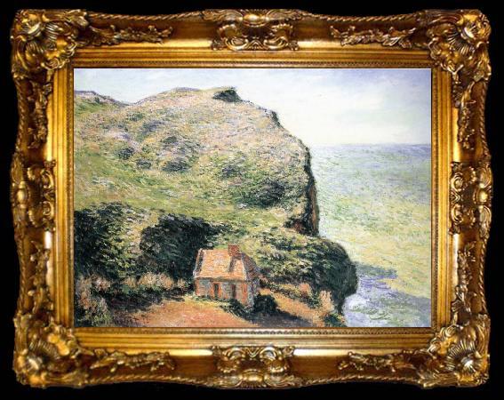framed  Claude Monet Customhouse,Varengeville, ta009-2